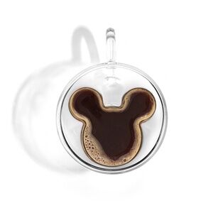 NIB JoyJolt Disney Mickey Mouse 3D Double-Wall Espresso Cups (Set of 2 - 5.4 oz)